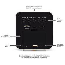 Load image into Gallery viewer, Polaroid Desktop Digital Clock - Assorted Colors
