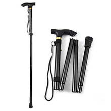 Load image into Gallery viewer, Portable Aluminum Folding Walking Travel Stick Cane
