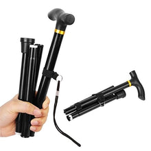 Load image into Gallery viewer, Portable Aluminum Folding Walking Travel Stick Cane
