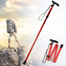 Load image into Gallery viewer, Portable Aluminum Folding Walking Travel Stick Cane
