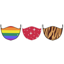 Load image into Gallery viewer, 3-Pack: Double Layer Washable &amp; Reusable Non-Medical Face Mask With Adjustable Loop
