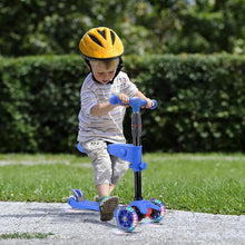 Load image into Gallery viewer, Rugged Racers 2-in-1 Kick Scooter with Removable Seat and LED Wheels
