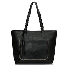 Load image into Gallery viewer, Tote Vintage Faux Women Leather Handbag
