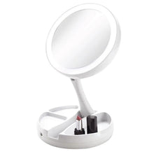 Load image into Gallery viewer, Vivitar Fold Away LED Double Sided Vanity Mirror
